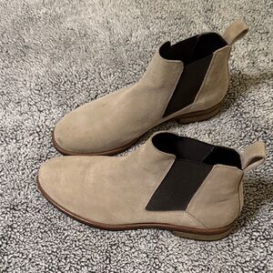 Clarks Beige Ankle Booties